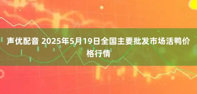 声优配音 2025年5月19日全国主要批发市场活鸭价格行情