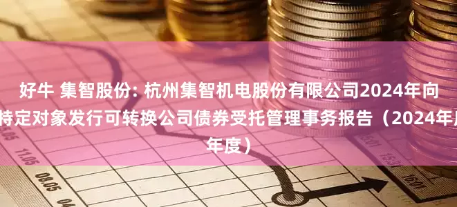 好牛 集智股份: 杭州集智机电股份有限公司2024年向不特定对象发行可转换公司债券受托管理事务报告（2024年度）